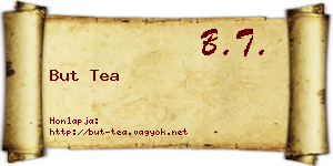But Tea névjegykártya